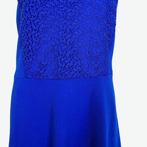 Apt 9 Womens Cobalt Blue Skater Lace Crochet Bodice Fit & Flare Circle Dress XL - Picture 3 of 16
